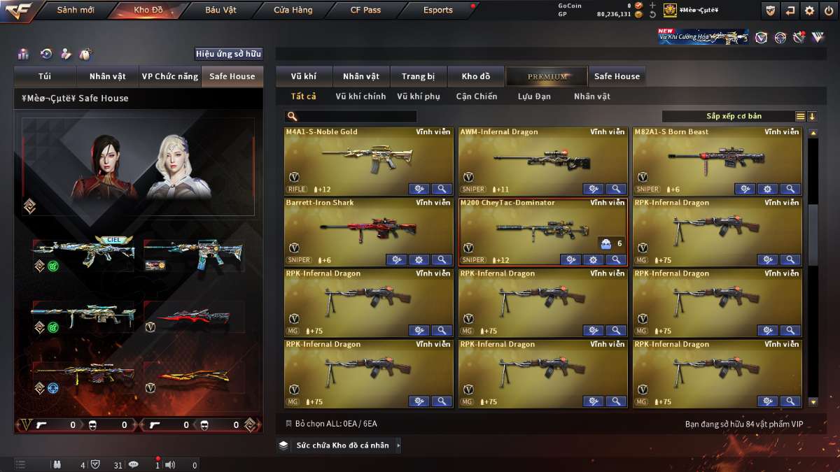 shop acc cf uy tin gia re